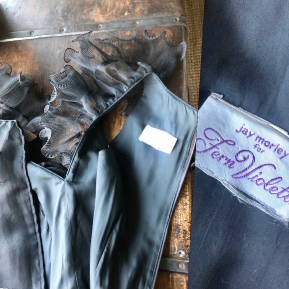 RARE Vintage Jay Morley for Fern Violette Gown - Picture 7 of 7